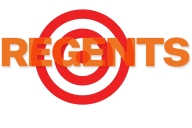 A photo illustration of a target with the word "regents" imposed over it.
