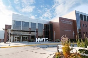Exterior shot of Northeast Wisconsin Technical College