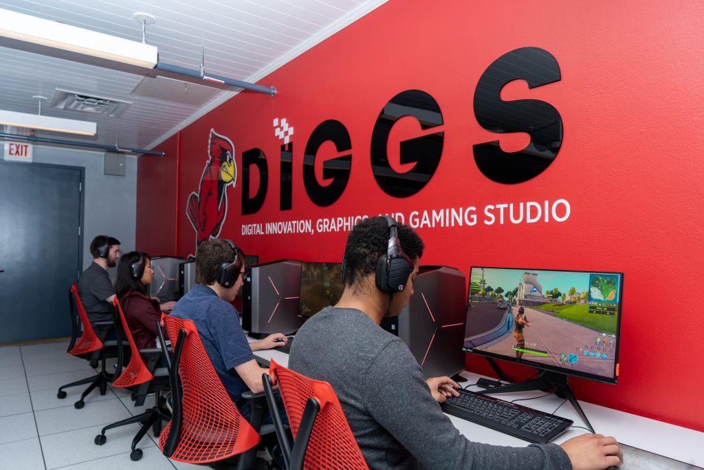 A picture of Illinois State University's esports space. 