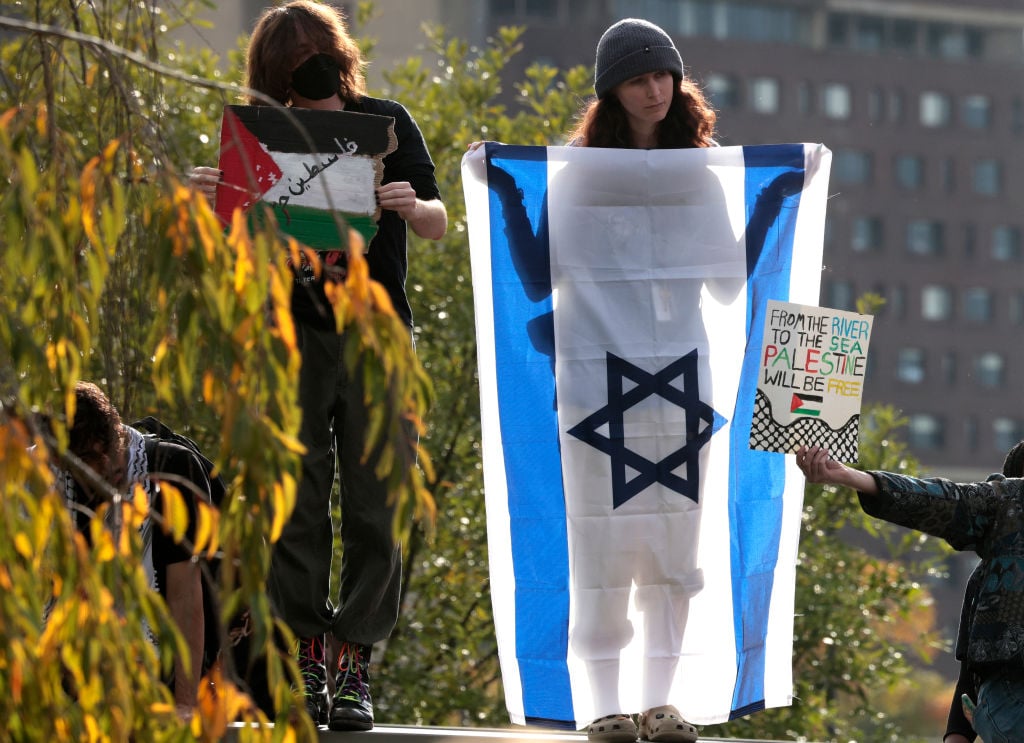 Video shows altercation at pro-Palestine 'die-in' at Harvard