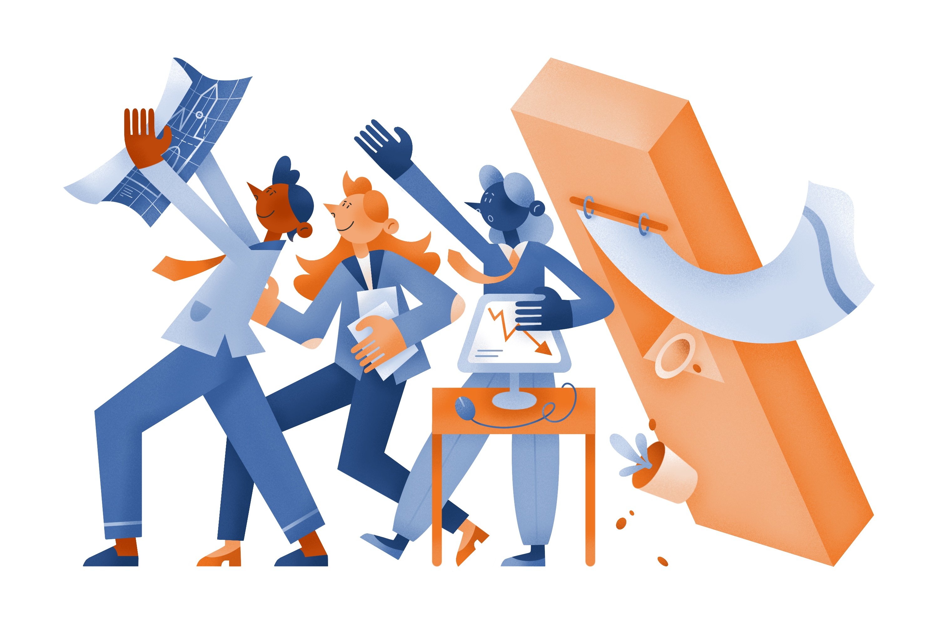 Image of people working together