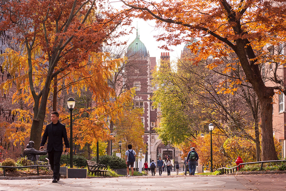 University of Pennsylvania Locust Walk on campus.