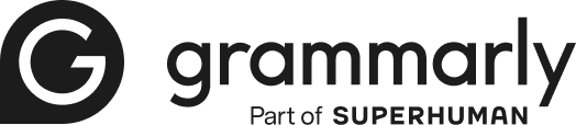 A lockup logo for Grammarly