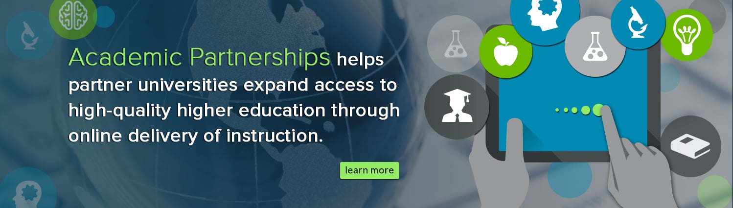 Academic Partnerships helps partner universities expand access to high-quality higher education through online delivery of instruction