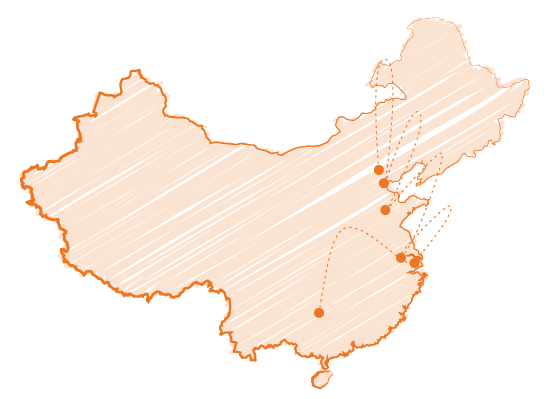 Trips to Beijing, Tianjing, Shandong, Nanjing, Wuxi and Guilin