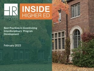 Cover of the report - Best Practices in Incentivizing Interdisciplinary Program Development