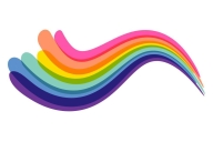 flowing rainbow image