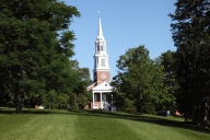 The University of Connecticut campus on a sunny day.