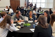 Students and alumni from Thomas More University discuss careers in biology