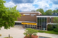 The exterior of UW Milwaukee at Washington County's campus building