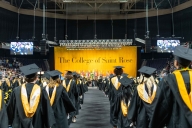 A photo of a College of Saint Rose commencement