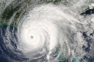 Photo of a category 5 hurricane