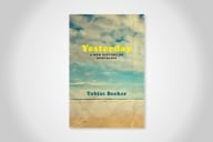 The book cover for Tobias Becker’s "Yesterday: A New History of Nostalgia" features a pastel-like cloudy sky blending into a sandy ocean beach.