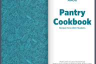 A screenshot of a digital version of the AACC Pantry Cookbook, created in fall 2023