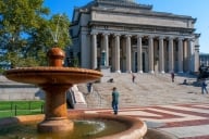 A photo of the Columbia University library