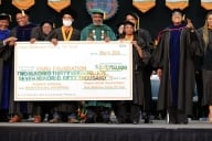 FAMU admin hold large donor check