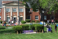 A photo of the campus of Saint Augustine's University.