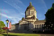 A photo of the Washington state capitol building.