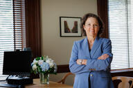 Columbia University interim president Katrina Armstrong