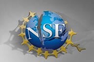 An illustration of the U.S. National Science Foundation logo broken into several chunks. 