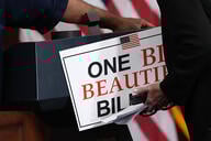 Poster says, "One Big Beautiful Bill Act"