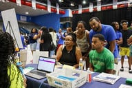 Jackson State University’s one-stop shop welcomes families, friends, and incoming freshmen and transfer students for registration.