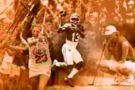 A combination of men’s and women’s sports photos from different Florida universities.