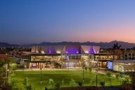 Sunset over the Grand Canyon University campus