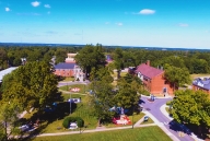 An aerial view of the SAU campus