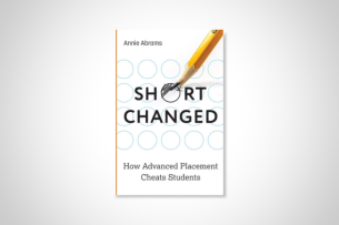 The cover of the book Short Changed featuring a pencil filling out test answer bubbles