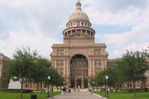 A photo of the Texas Capitol building. 