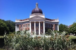 The Aubrey K. Lucas administration building on the University of Southern Mississippi campus
