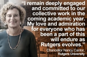 A photo of Rutgers-Newark Chancellor Nancy Cantor
