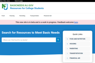 A screenshot of the BasicNeeds.NJ.Gov site