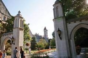 Exterior shot of the Indiana University Bloomington campus