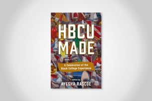 The cover of HBCU Made: A Celebration of the Black College Experience which features the title in large, white letters on a colorful background.