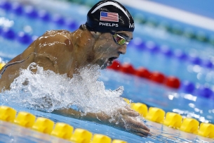 USA’s Michael Phelps competes in the Men’s 200m Individual Medley Semifinal during the swimming event at the 2016 Olympic Games at the Olympic Aquatics Stadium in Rio de Janeiro