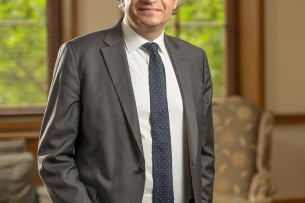 A photo of Vanderbilt University Chancellor Daniel Diermeier.