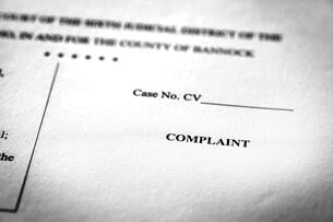 A photo of a legal complaint.