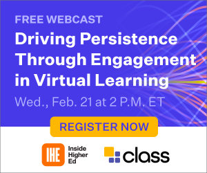 Driving Persistence Through Engagement in Virtual Learning