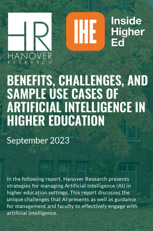 Cover of Benefits, Challenges, and Sample Use Cases of AI in Higher Education