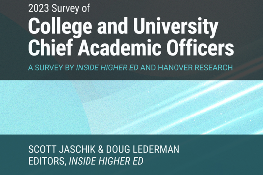 Cover of the Provosts' views on tenure, gen ed, budgets and more Survey report