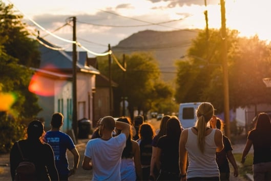 University of Arizona students walk in Tucson
