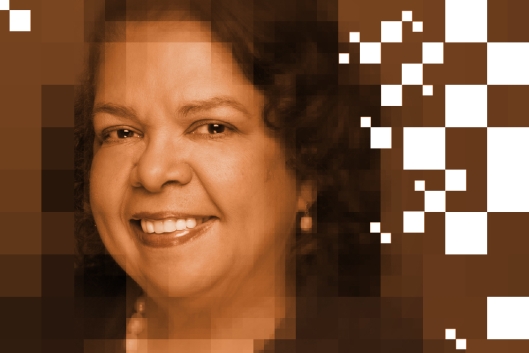 A photo illustration of Union Institute & University president Karen Schuster Webb