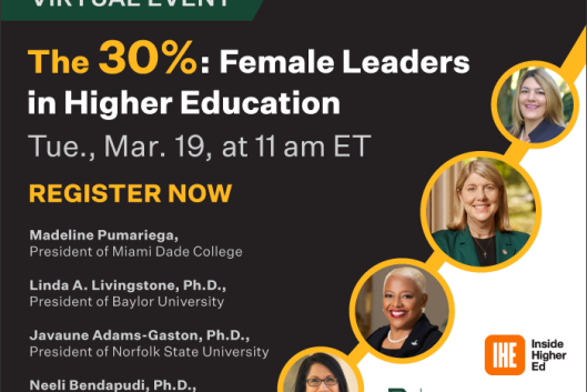 The 30%: Female Leaders in Higher Education