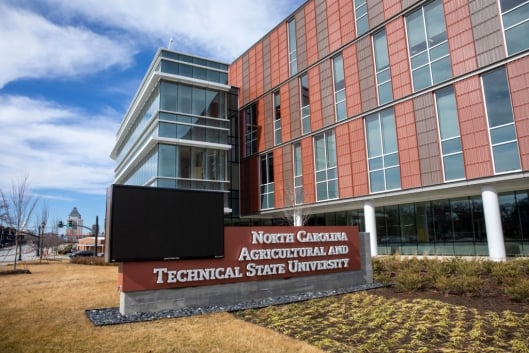 N.C. A&T campus sign