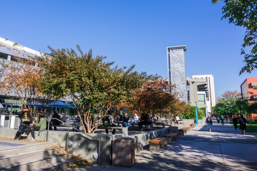A photograph of San José State University. 