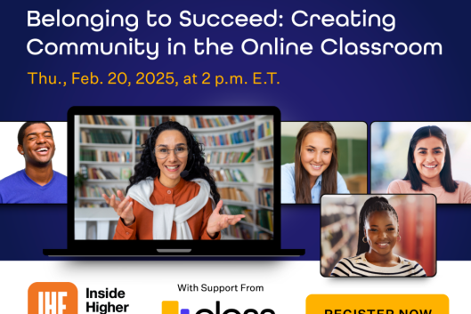 Belonging to Succeed: Creating Community in the Online Classroom 
