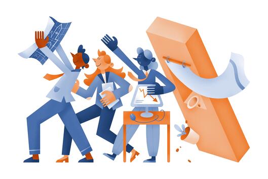 Image of people working together