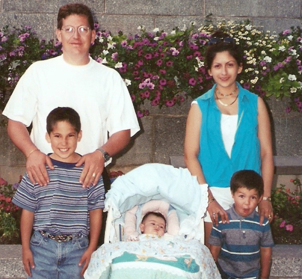 Tippetts, her husband and their three kids